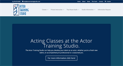 Desktop Screenshot of actortrainingstudio.com