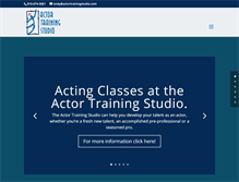 Tablet Screenshot of actortrainingstudio.com